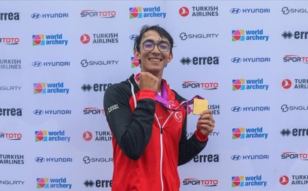 Okçuluk Dünya Kupası'nda şampiyon Mete Gazoz!