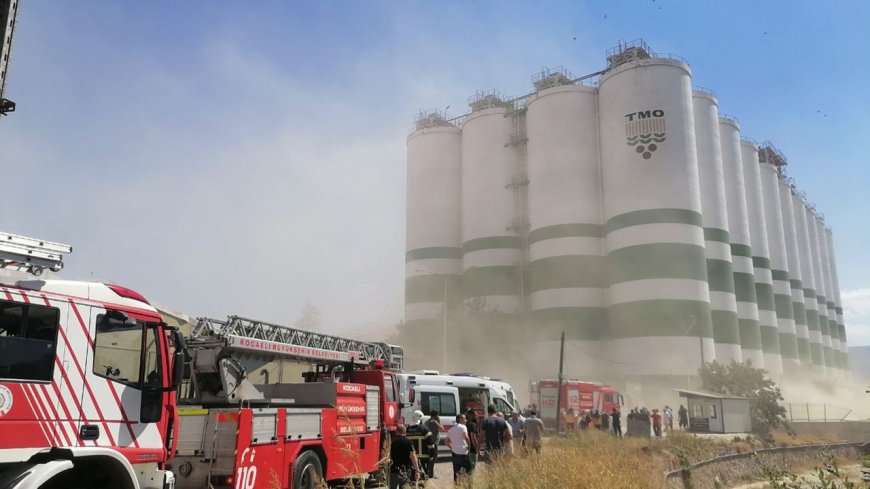 Kocaeli'de TMO deposunda patlama