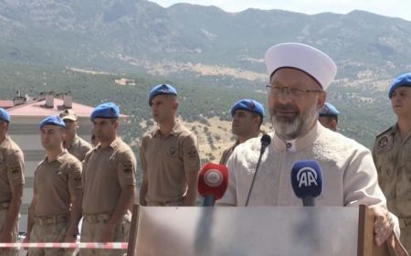 Ali Erbaş, Tunceli'de temel attı: Şehirlerin medenileşlemesinde en büyük pay camidir