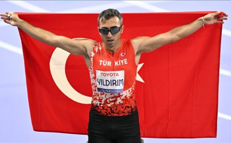 Para atletizmde milli sporcu Serkan Yıldırım, altın madalya kazandı