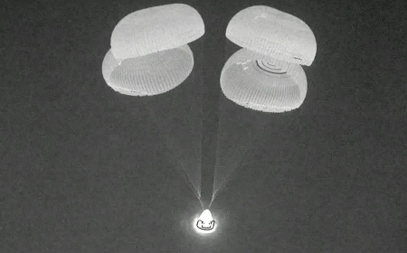 İlk ticari uzay yürüyüşünü tamamlayan astronotlar geri döndü