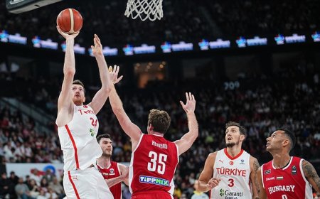 A Milli Erkek Basketbol Takımı, Macaristan'ı 26 sayı farkla yendi