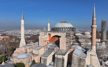 Ayasofya'nın kubbesi restorasyon için sökülecek