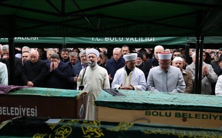 Bolu’daki otel yangınında hayatını kaybedenler, son yolculuklarına uğurlandı